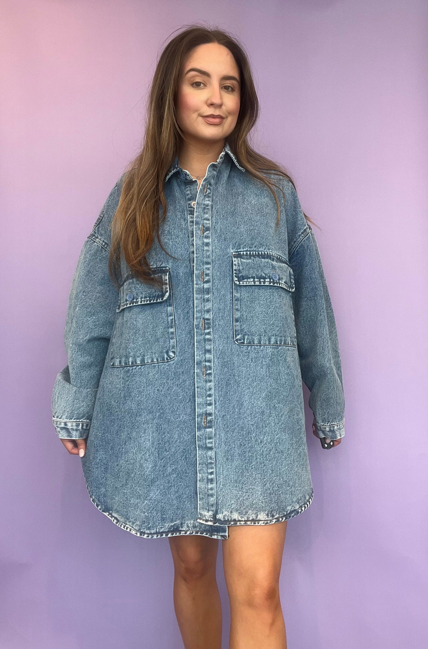 Don't mind if I do oversized denim top