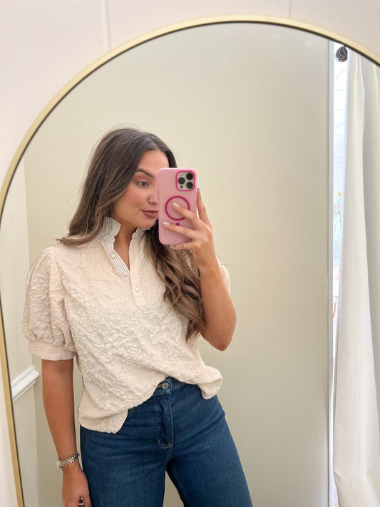 Blossom Textured Top
