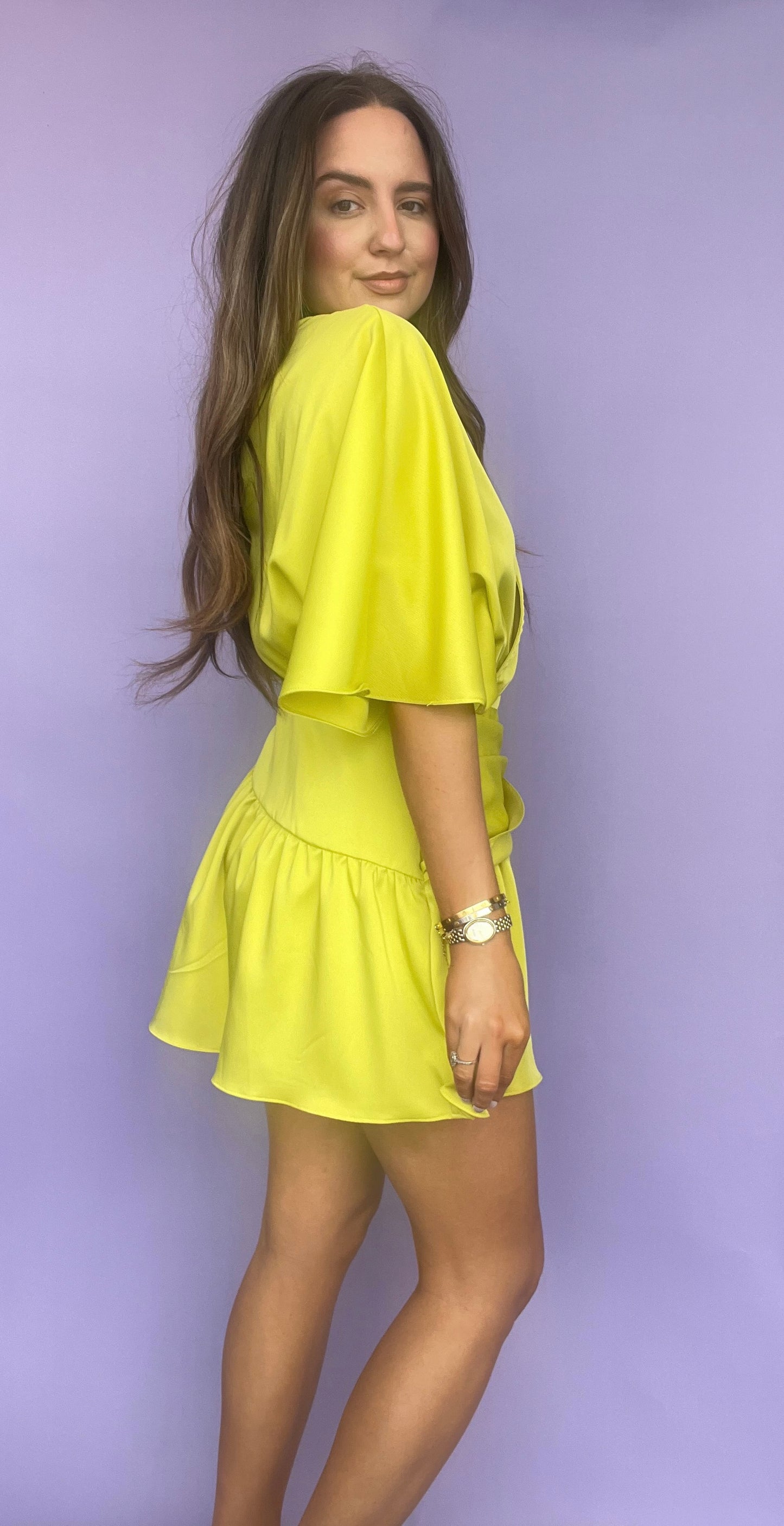 Lizzie Satin V-Neck Romper