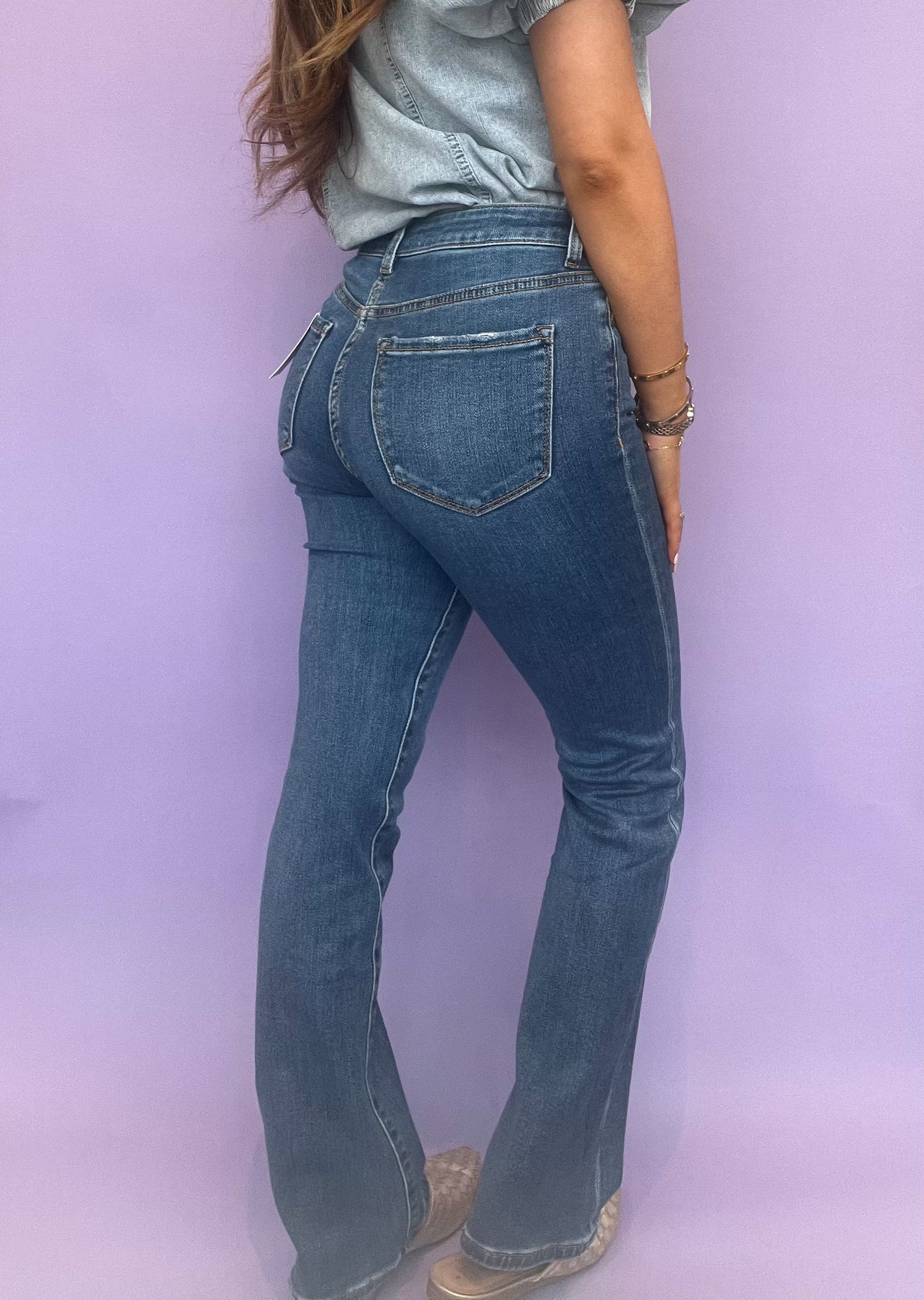 Skylar High Rise Boot Cut Jeans