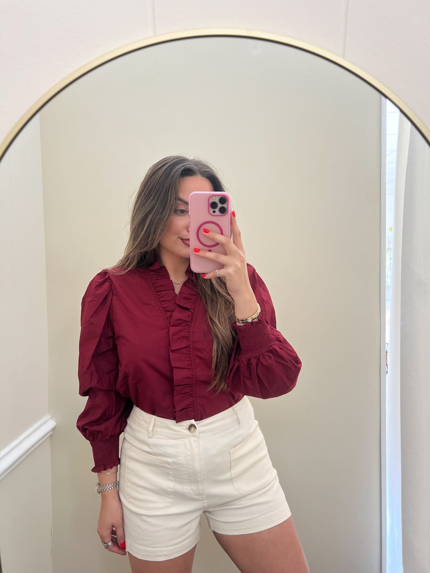 Cranberry Charm Top