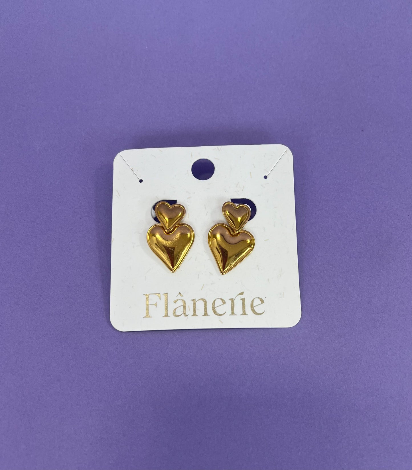 Layered Heart Earrings