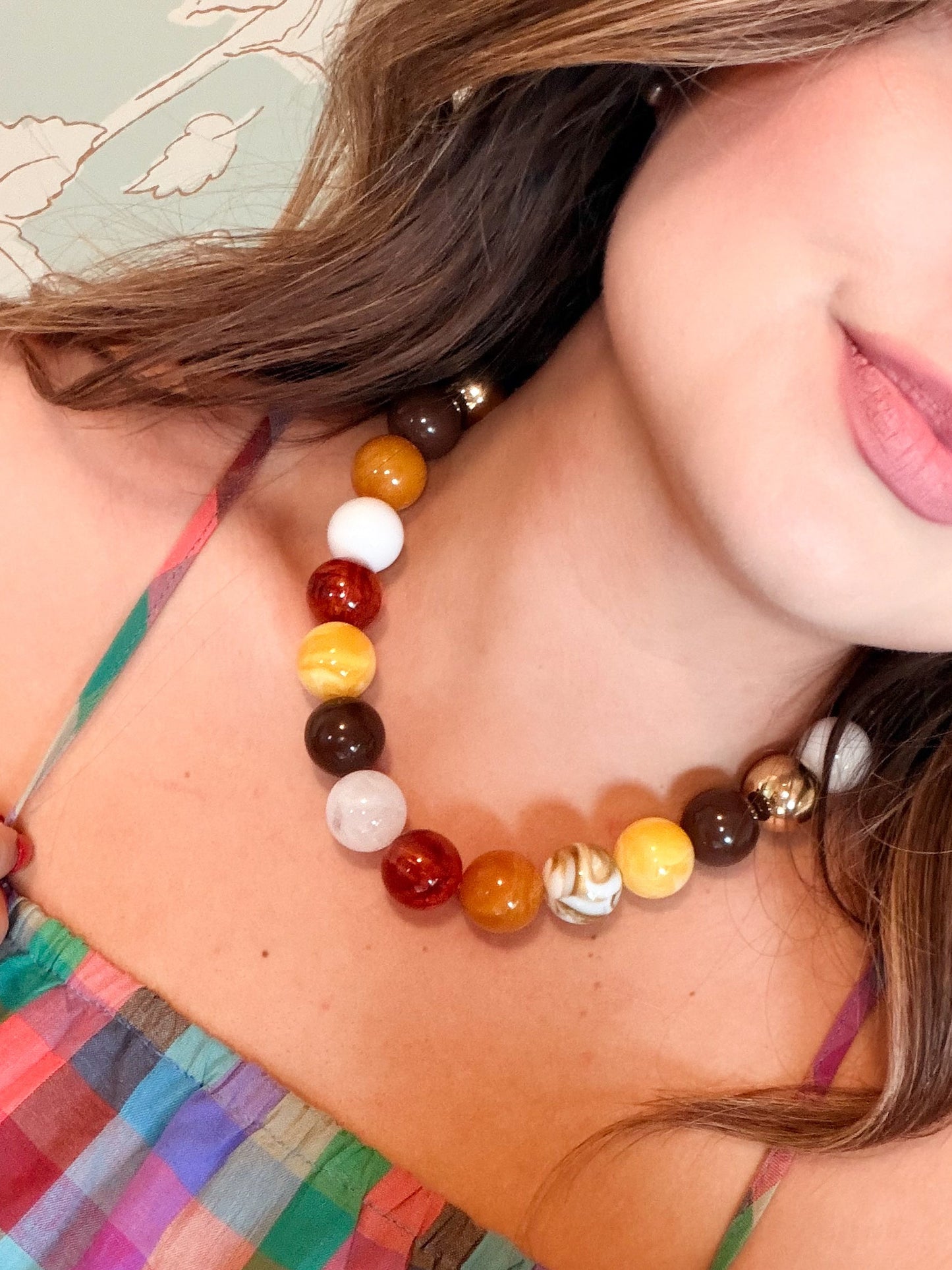 Golden Hour Marble Necklace