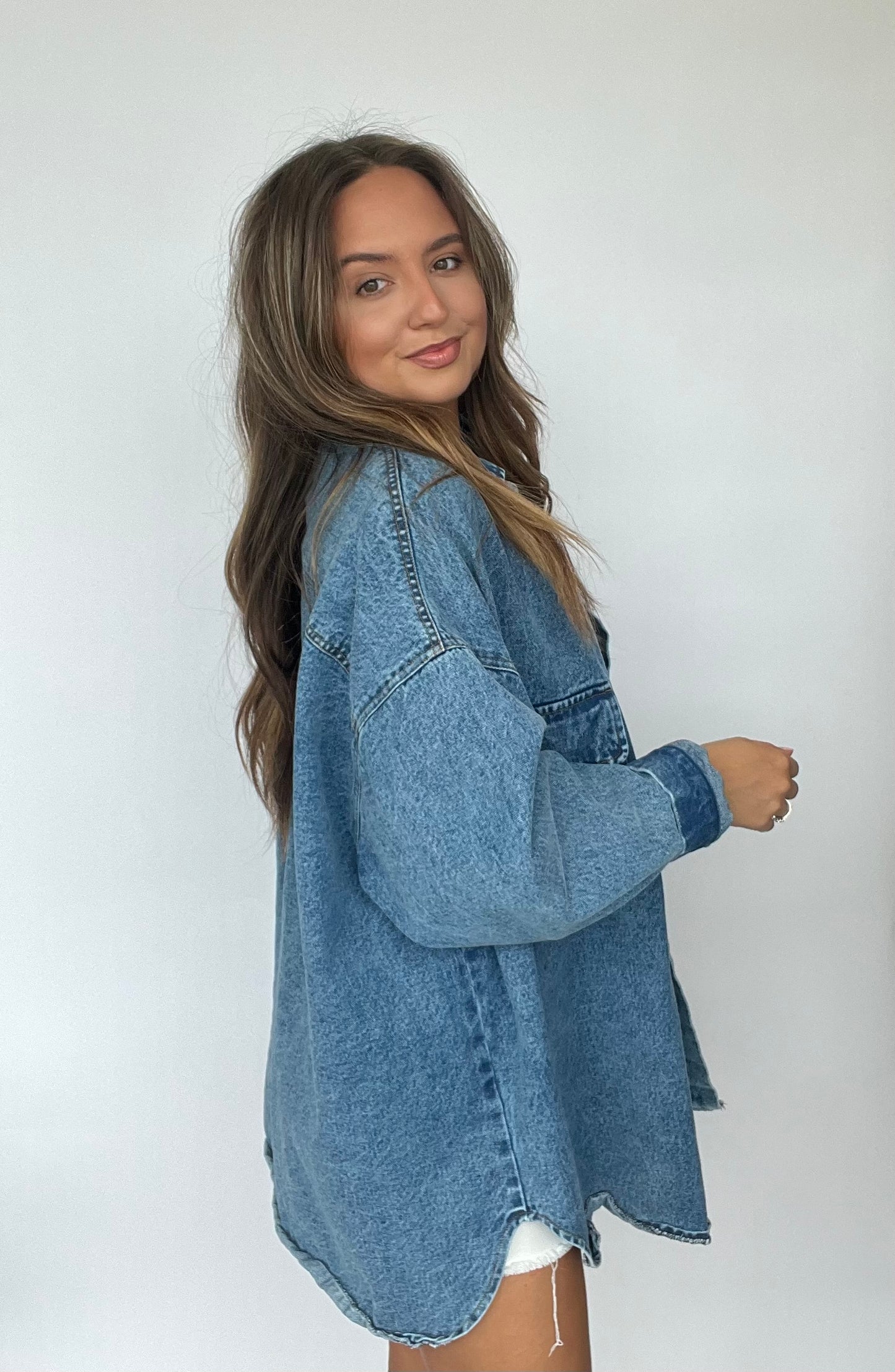 Don't mind if I do oversized denim top