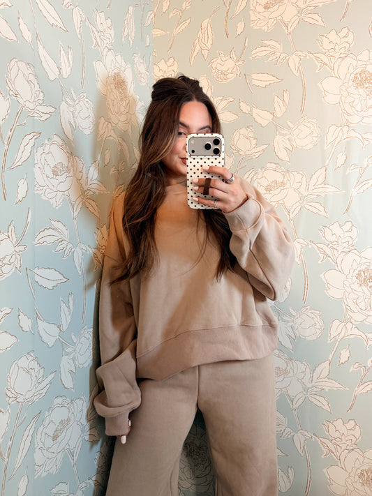 For the best jogger sweatpant Tan