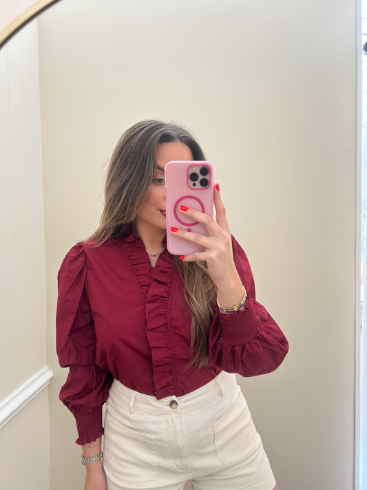 Cranberry Charm Top