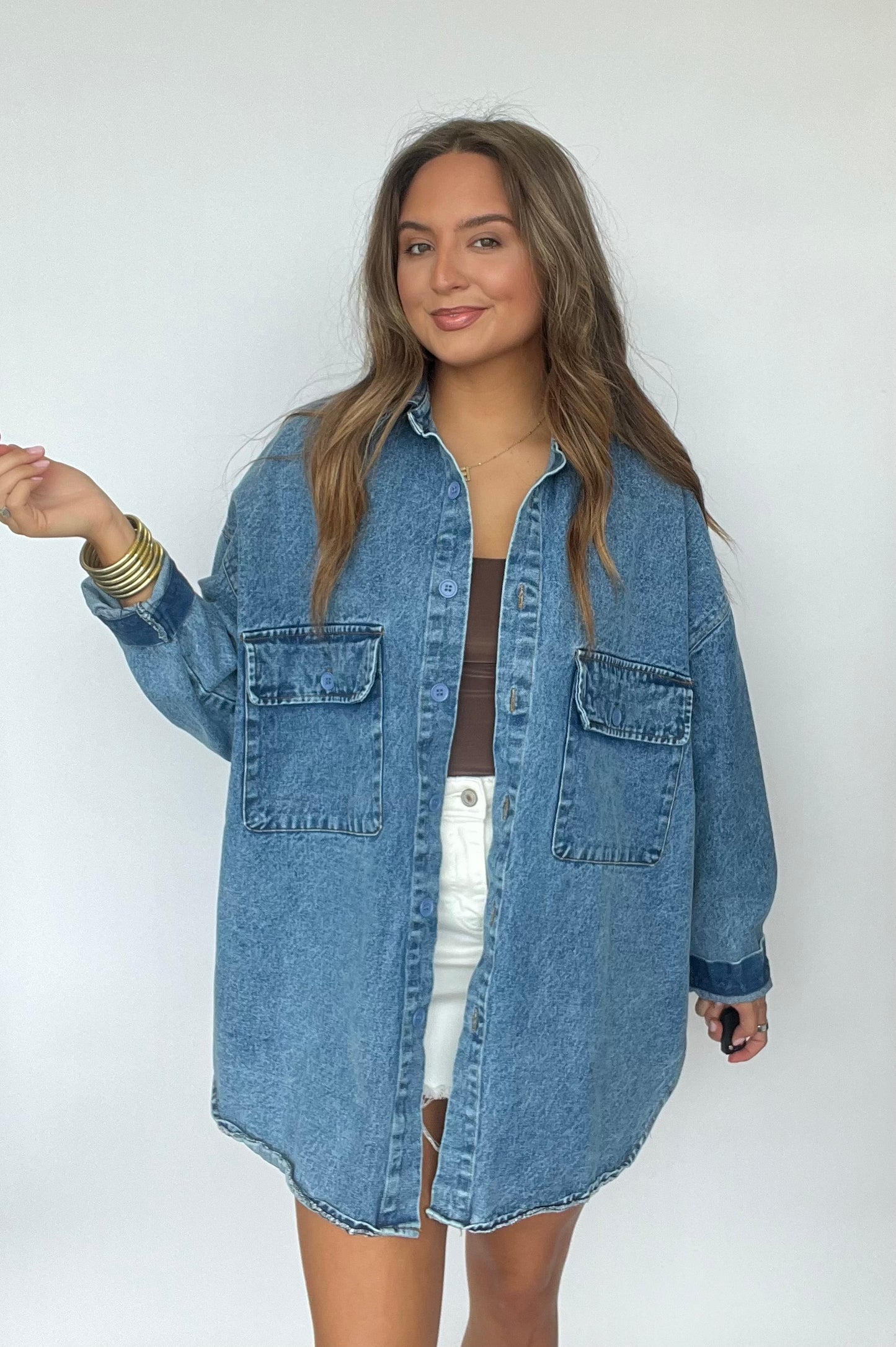 Don't mind if I do oversized denim top