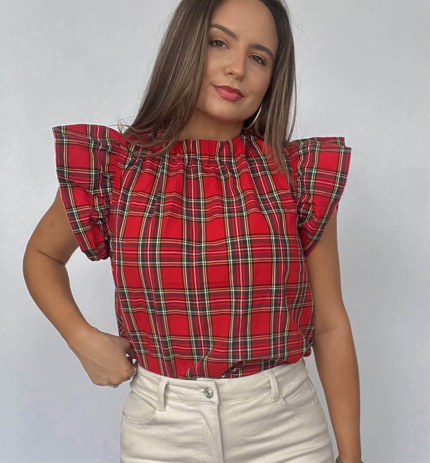 Pretty in Plaid Top