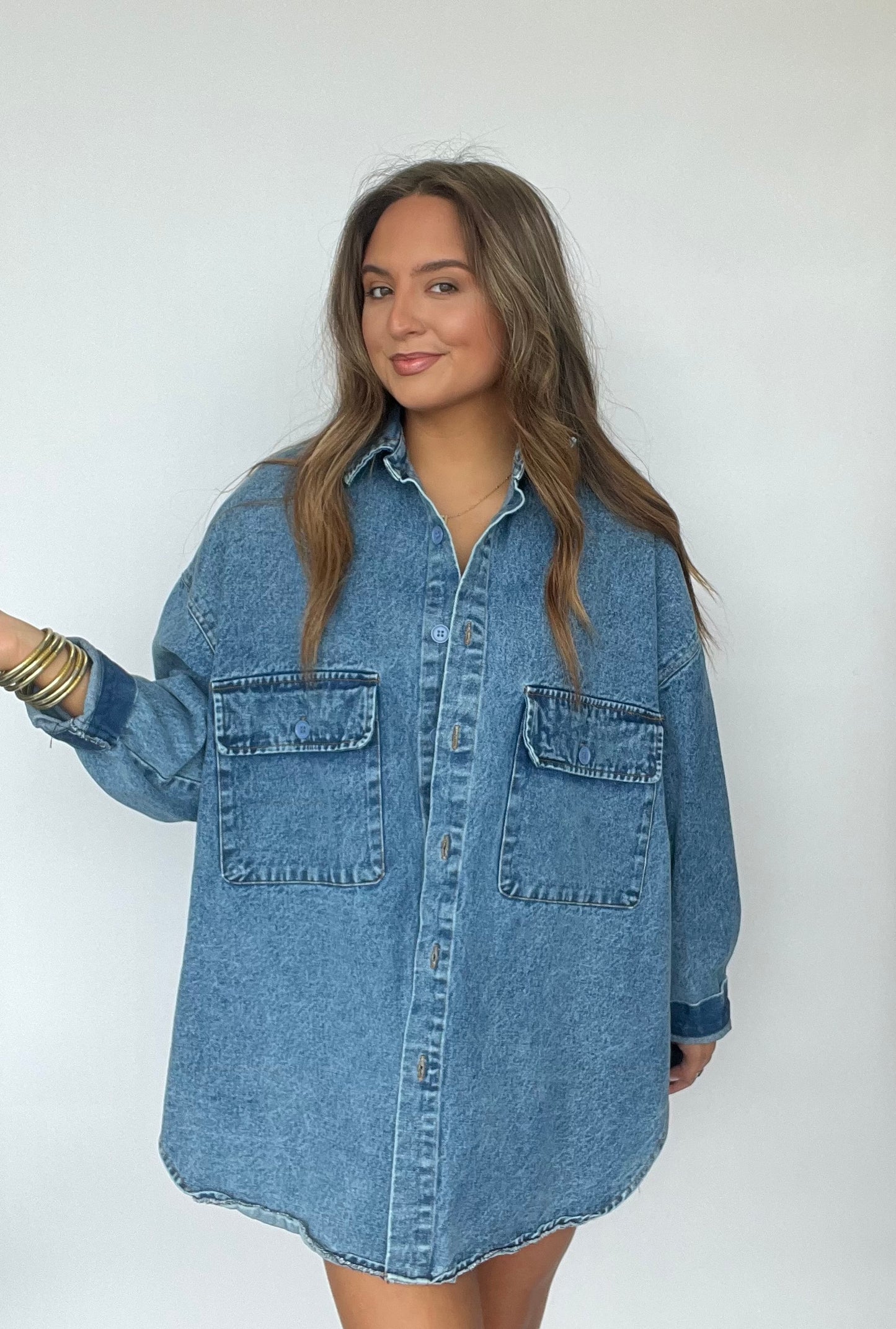 Don't mind if I do oversized denim top