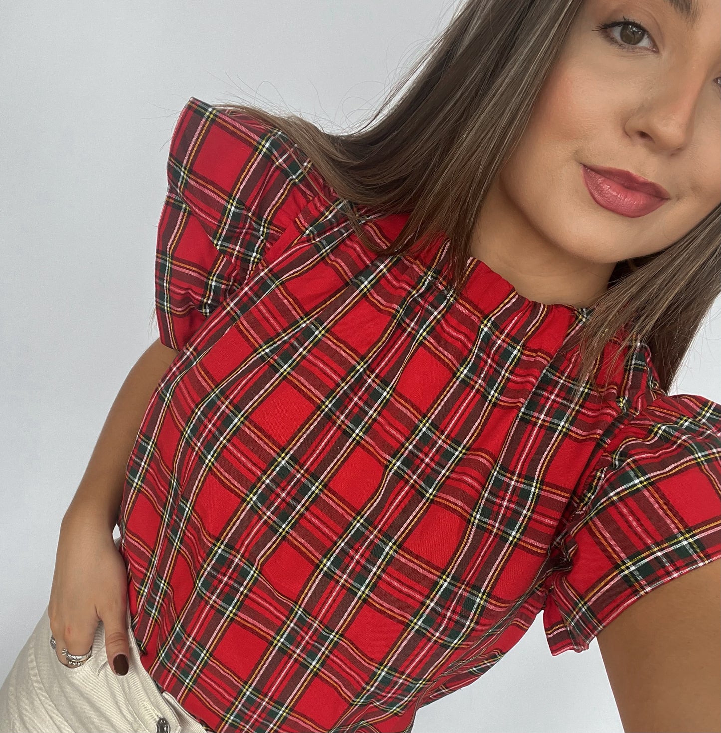 Pretty in Plaid Top