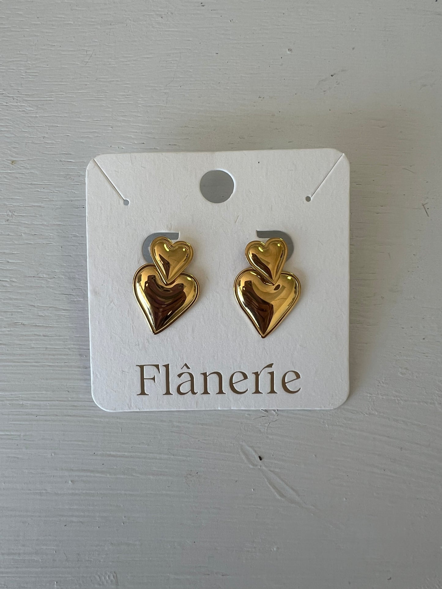 Layered Heart Earrings