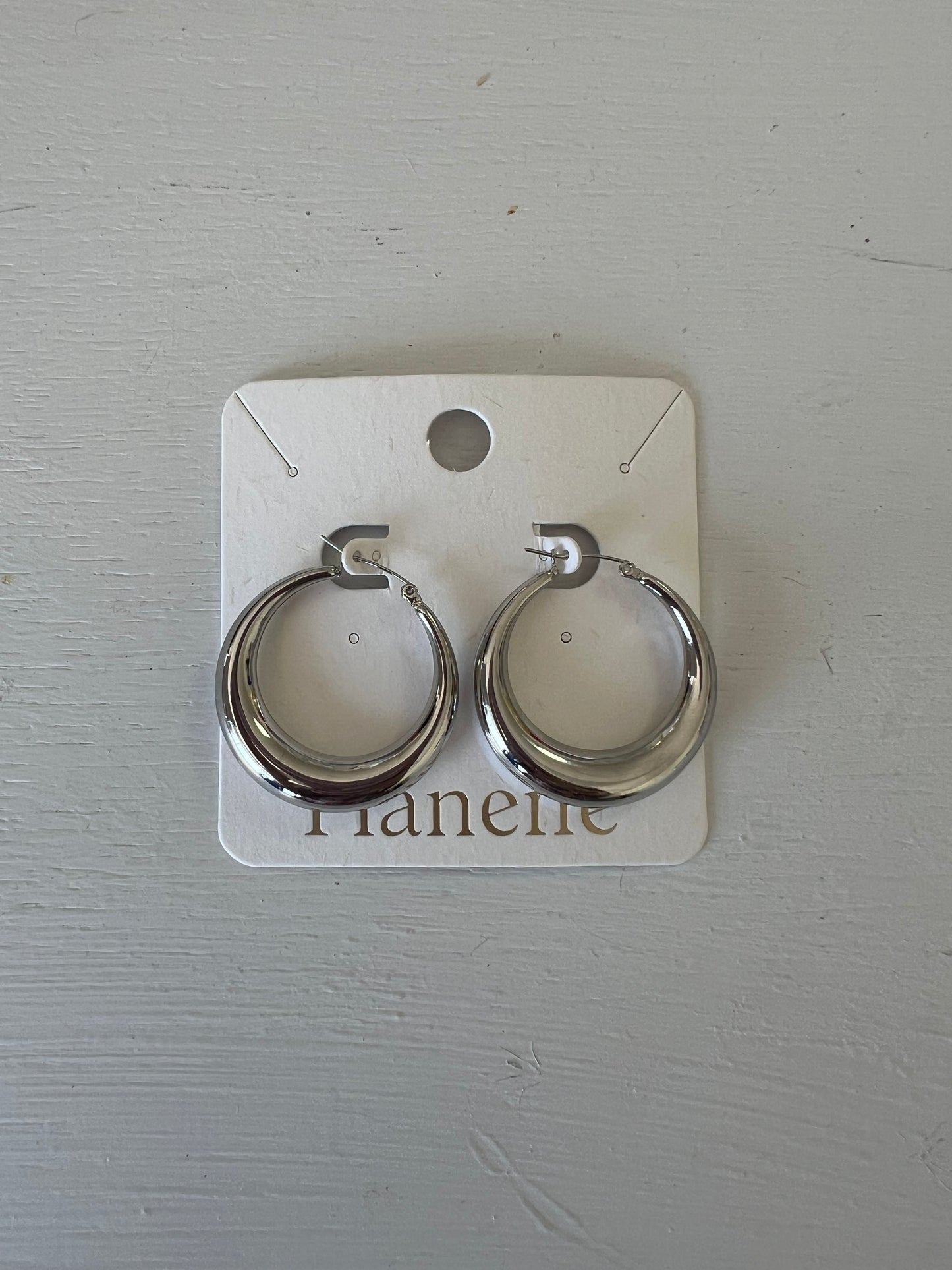 Classic Silver Hoops