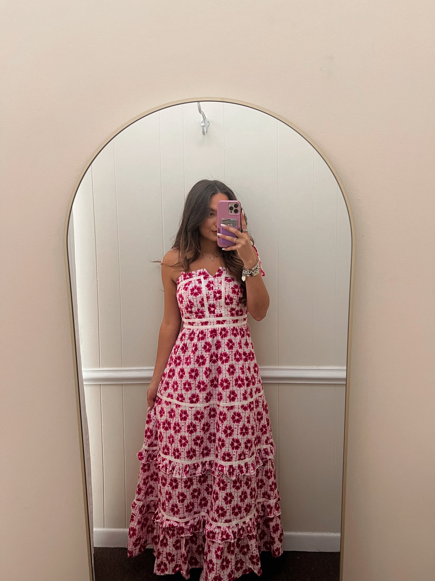 Pink Floral Ella Maxi