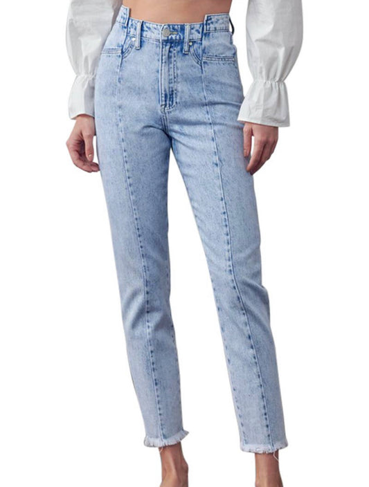 Asymmetrical Tapered Jeans